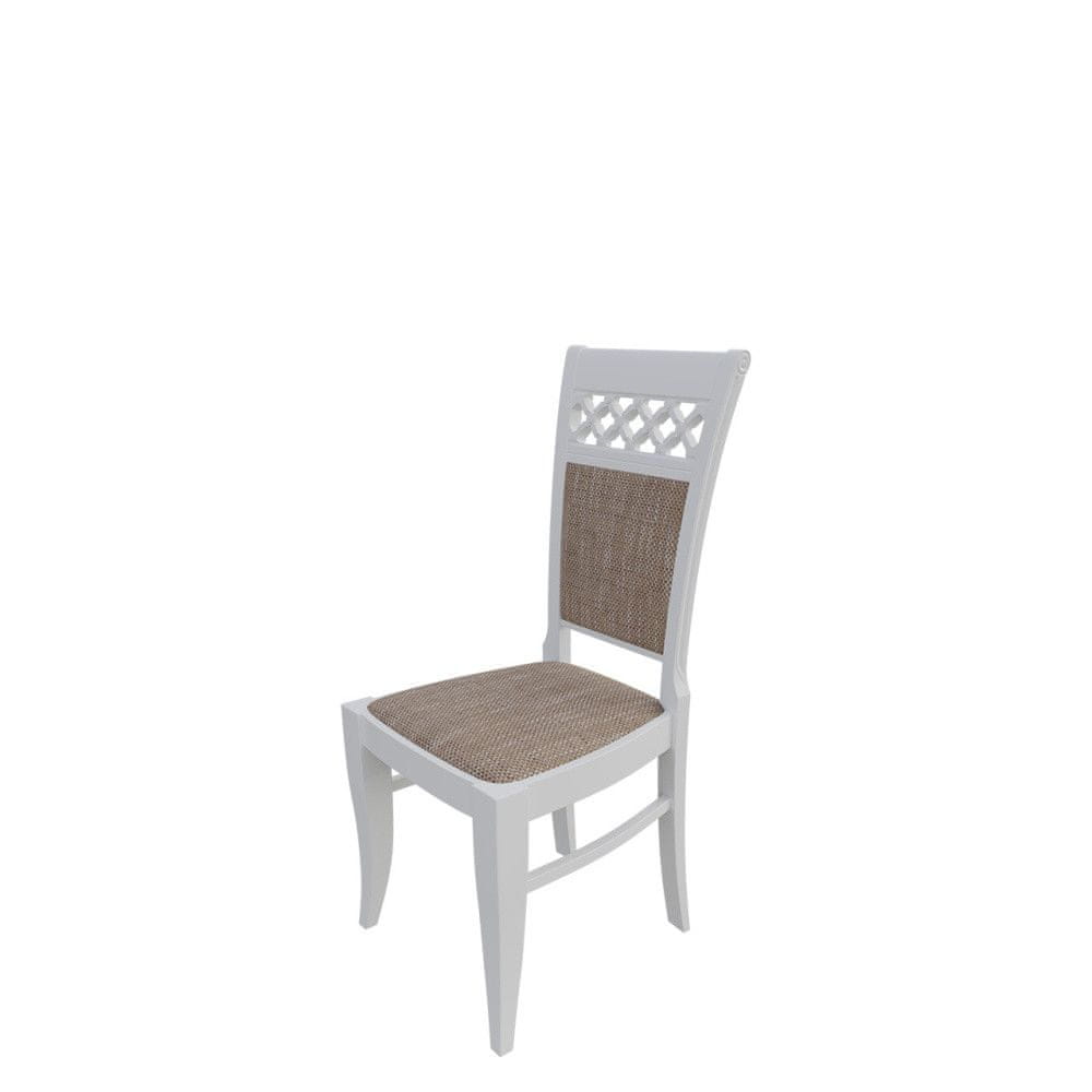 Veneti Jedálenská stolička MOVILE 29 - biela / hnedá
